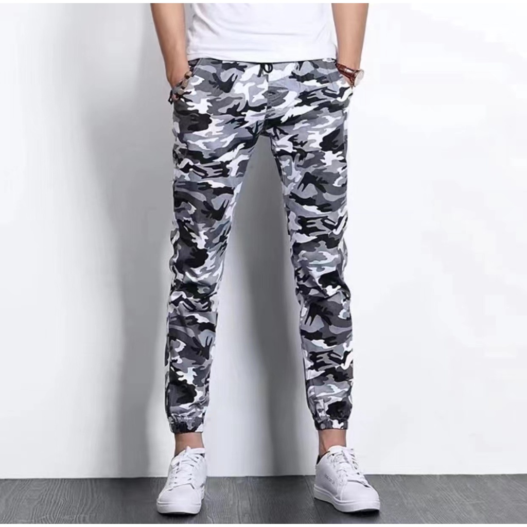 ITK_New Unisex Palie Jogger Pants Makapal Tela With Zipper CAMOUFLAGE ...