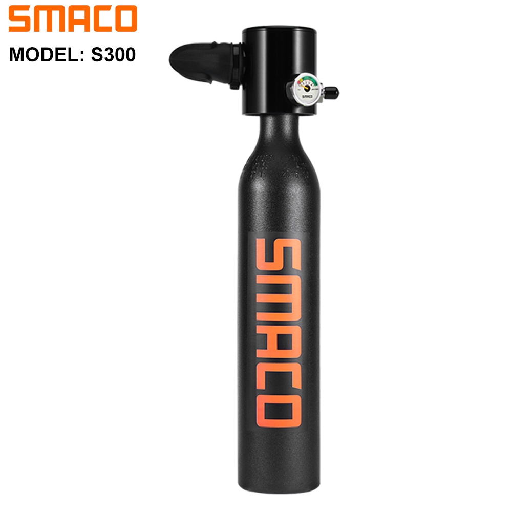 SMACO Mini Scuba Tank Beginner Diver Scuba Diving Tanks Support 57 Min