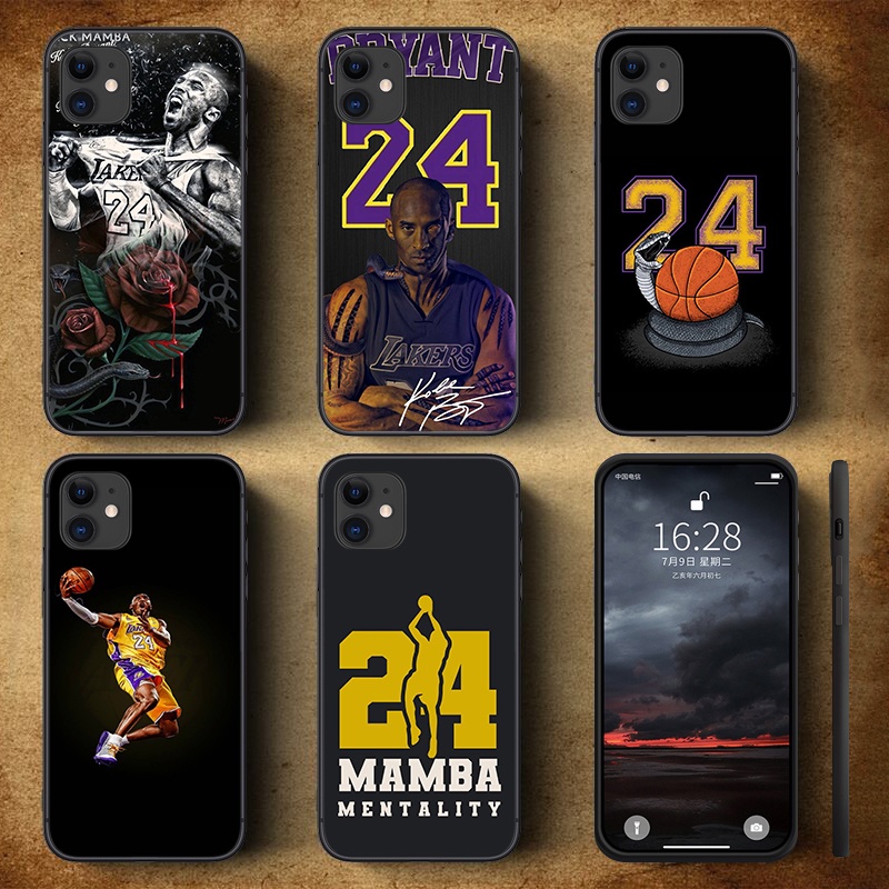 iPhone 6 6S 7 8 Plus X XS XR 11 Pro Max TPU soft Case B23 Black Mamba ...