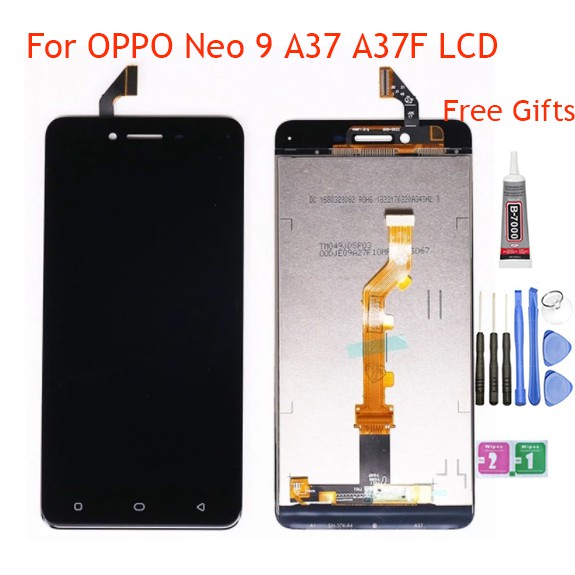 LCD with Frame For OPPO NEO A37 A37F LCD Display With Touch Screen  Digitizer Assembly Replacement Parts