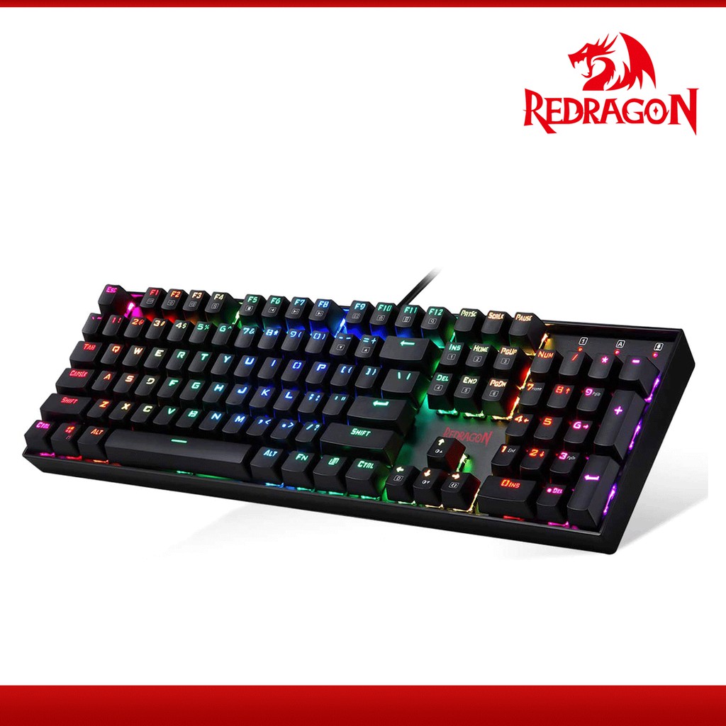 Redragon Mitra V2 RGB 104 Keys Mechanical Gaming Keyboard Blue Switch ...