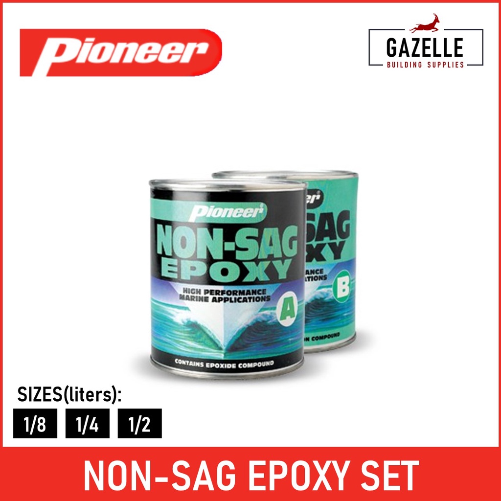 Pioneer All Purpose Epoxy Set ( A & B) / Marine Epoxy Set / Non-Sag ...