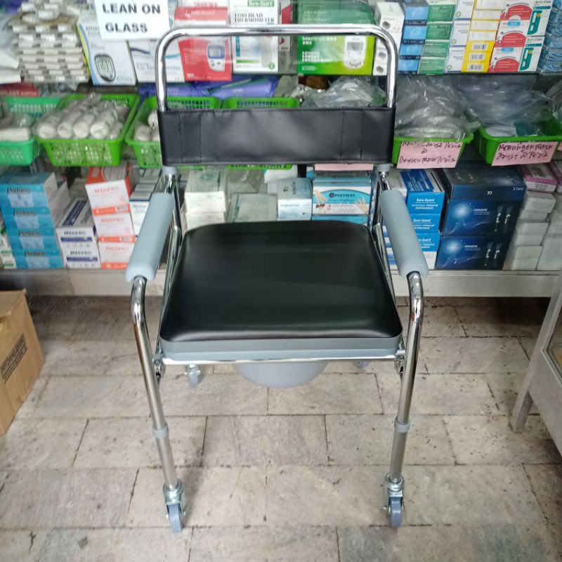 Commode Chair with Wheels & Foam Shopee Philippines