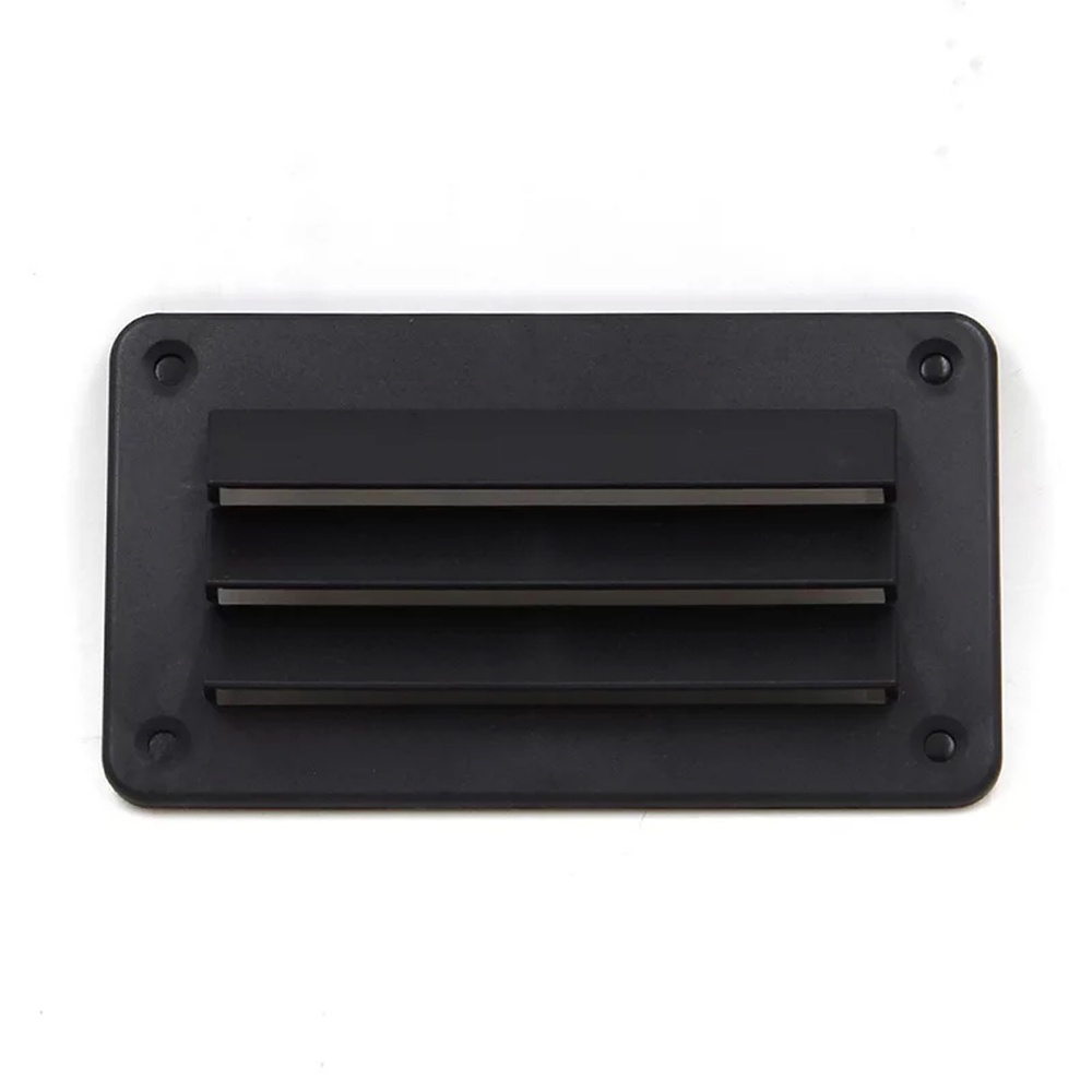 Jeazea 1pc Black Plastic Gravity Air Vent Louvers Shutters Duct Fan 