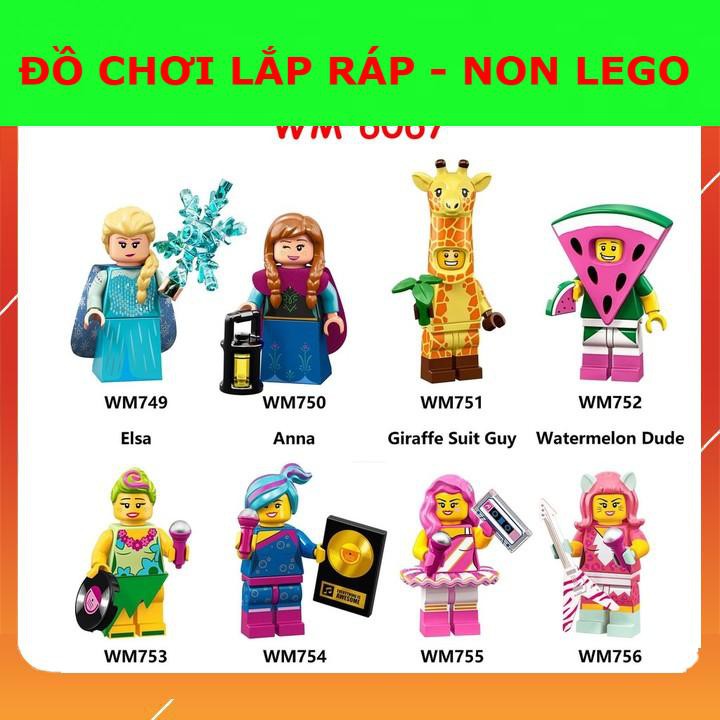 Minifigures characters in frozen 2 elsa and anna wm6067 shopee