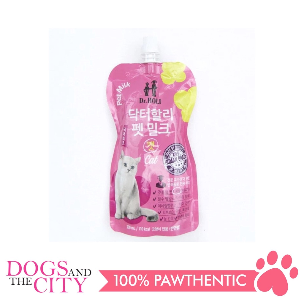 Dr. Holi Pet Milk for All Ages CAT Human Grade Made in Korea 200ml