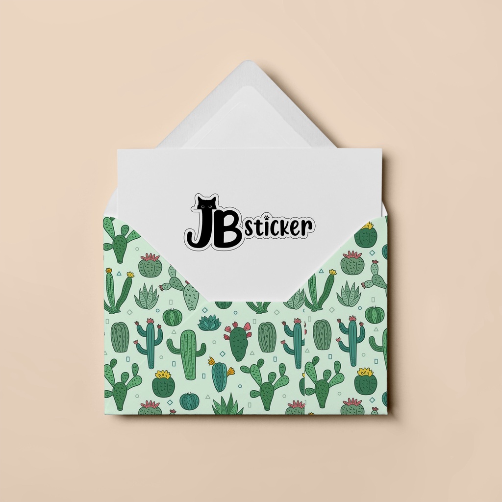 Cactus Mini Envelope 3x4.5inch, Toploader Envelope, Card Envelope, Gift