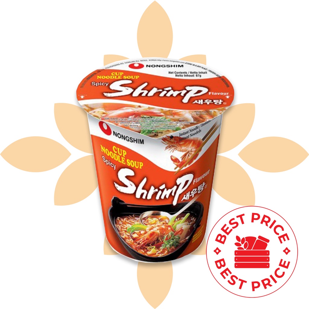 Nongshim - SPICY SHRIMP RAMYUN CUP - 67 GR | Shopee Philippines