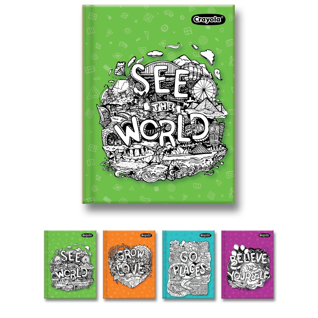 Doodle Color Hardcover Notebook Small S19 15 x 20.5 cm | Shopee Philippines