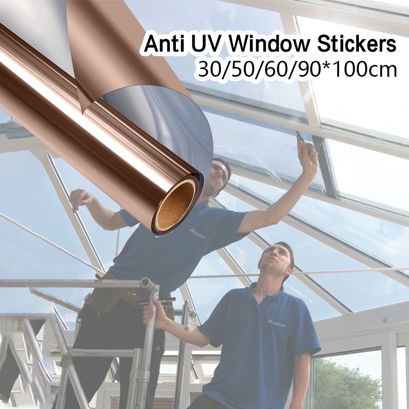 Anti UV Window Sticker Window Privacy Film Sun Blocking Mirror ...
