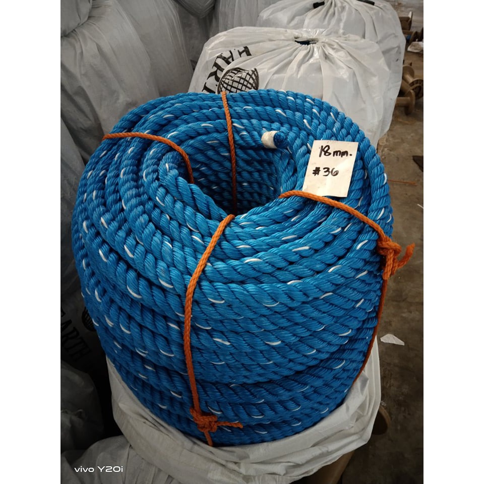 Nylon Rope no.36 18mm 200meters lubid tali good for payaw Durable & Good  Quality ties use for boat
