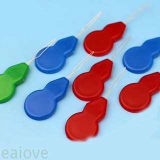 Colorful Bow Wire Stitch Insert Machines Plastic Embroidery Needle Threader  fo