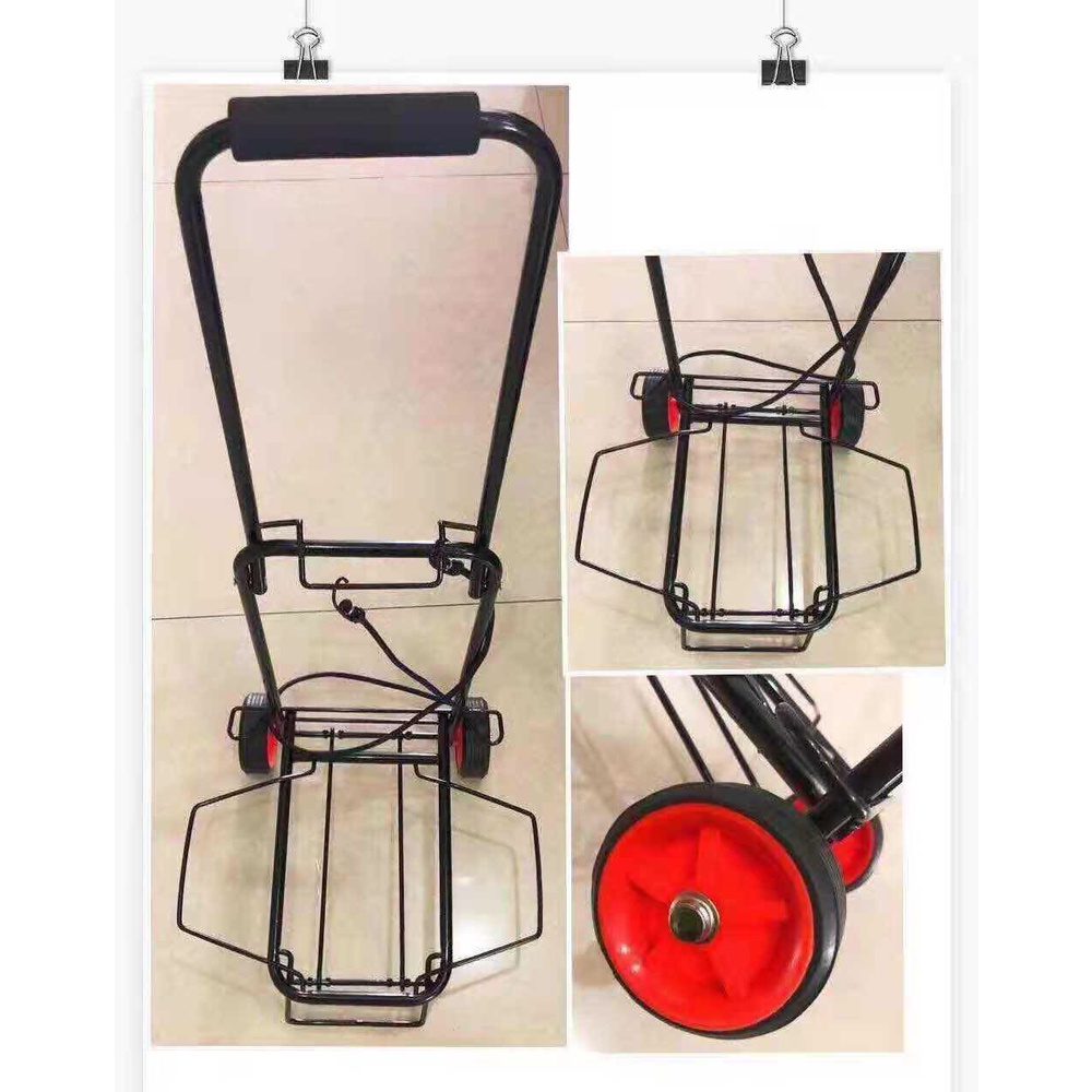 SD-SMALL & BIG BLACK TROLLEY (WITH RUBBERIZE ROPE) | Shopee Philippines