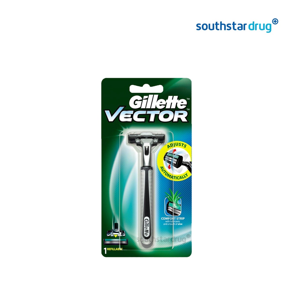 Gillette Vector Refillable Razor | Shopee Philippines