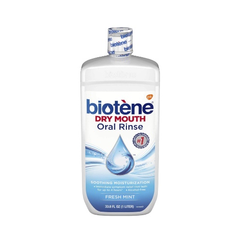 Biotene Fresh Mint Moisturizing Oral Rinse Mouthwash, AlcoholFree, for
