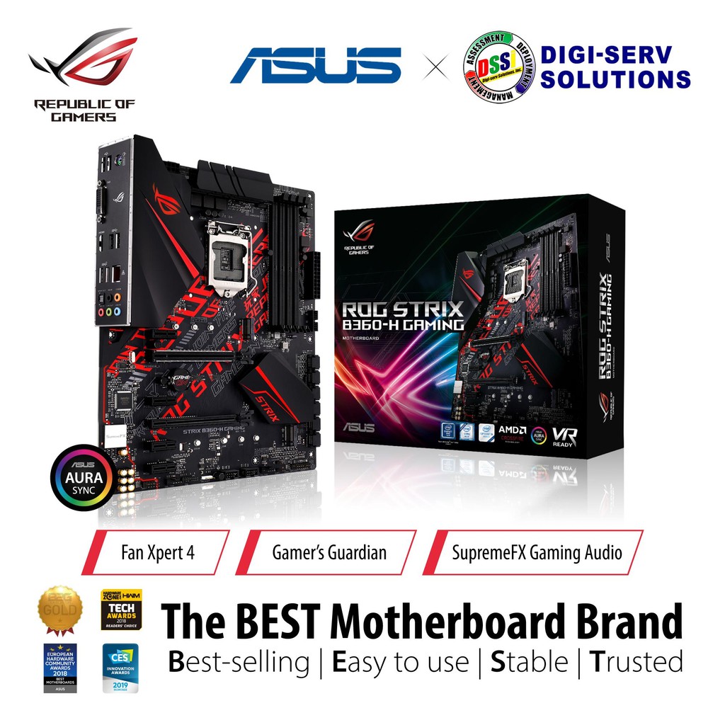 Asus ROG STRIX B360-H GAMING Intel B360 LGA 1151(300 Series) ATX Gaming ...