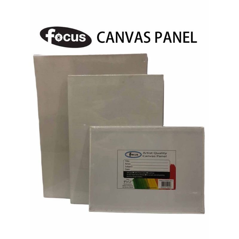Focus Canvas Panel Gesso Primed Shopee Philippines