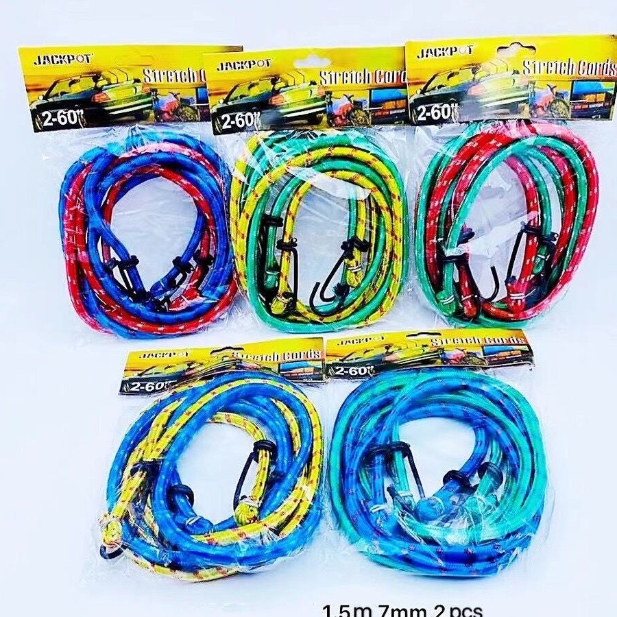 Latex Cord With Metal Hook Elastic Motorcycle Luggage Rope | Shopee ...