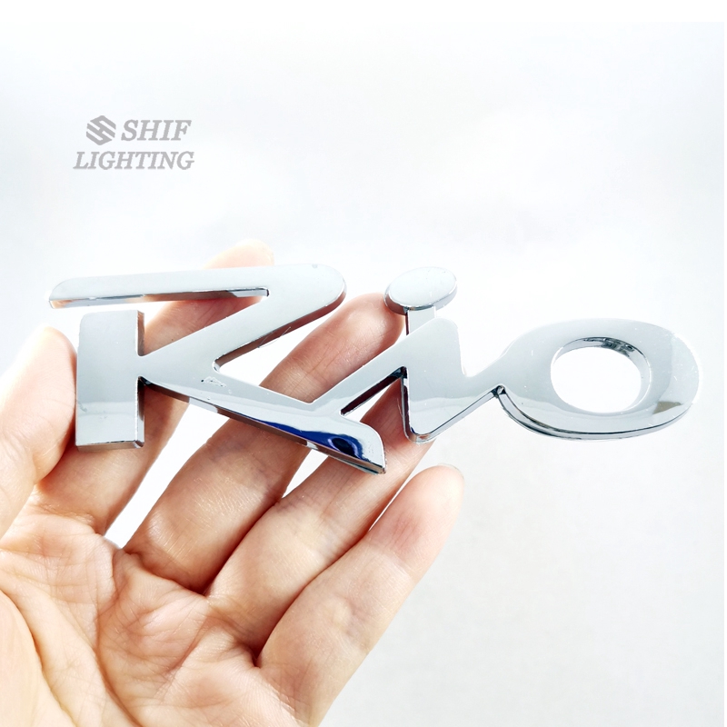 1 X ABS Chrome Rio RIO Logo Auto Trunk Lid Emblem Badge Sticker Decal ...