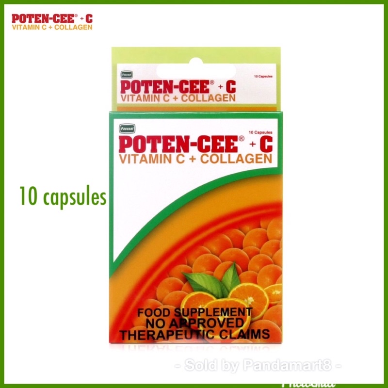 POTENCEE Vitamin C + Collagen Potencee C with collagen 10 capsules