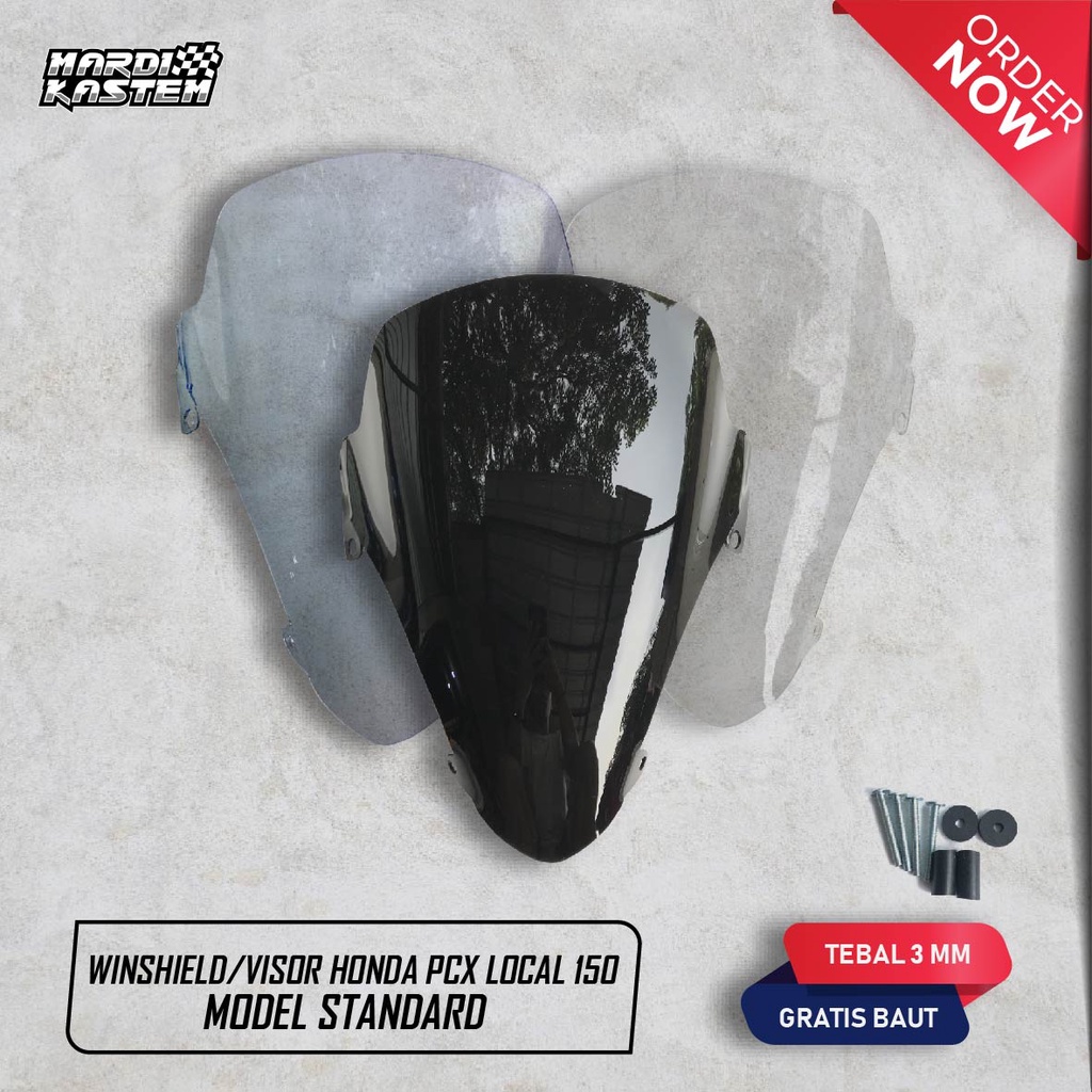 Lokal Winshieldmotorcycle Visor Honda Pcx Local 150 Standard Model 3mm Thick Shopee Philippines 5058