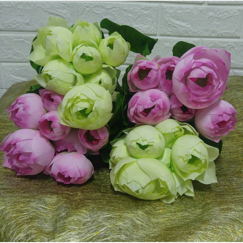 Artificial Lotus Sattak Chong Flower For Worshiping Buddha Approximate ...