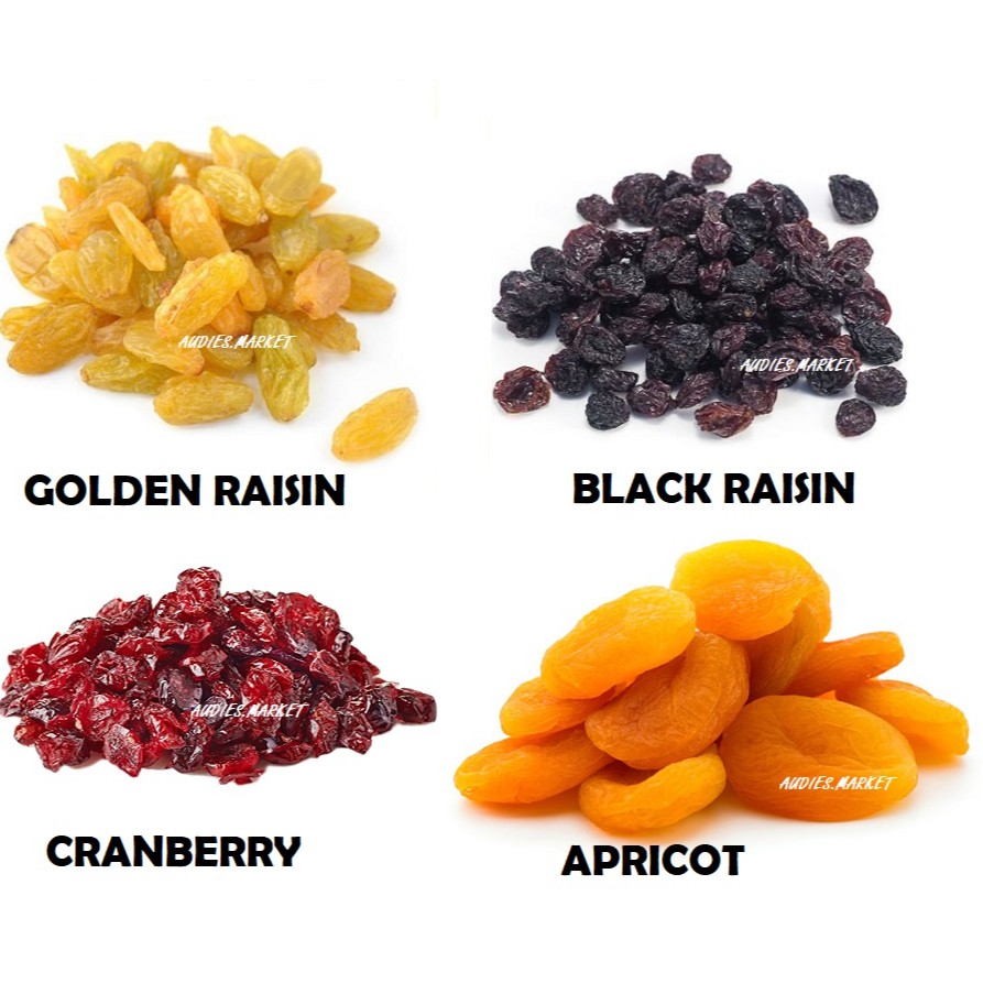 Dried Mix Fruit / Golden Raisin / Black Raisin / Cranberry / Apricot ...