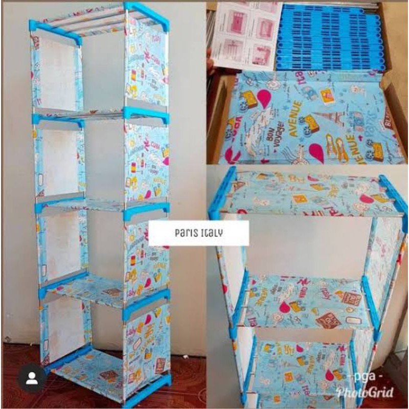 Portable Bookshelf Disassembly Storage Rack | Shopee Philippines
