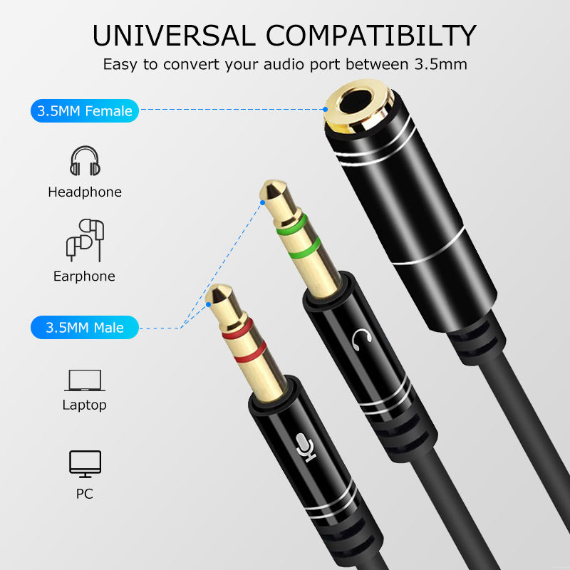 3.5 mm to mic and audio hotsell