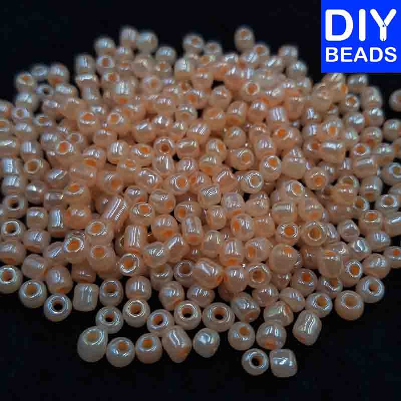 Glossy Seed Beads Peach 350grams | Shopee Philippines