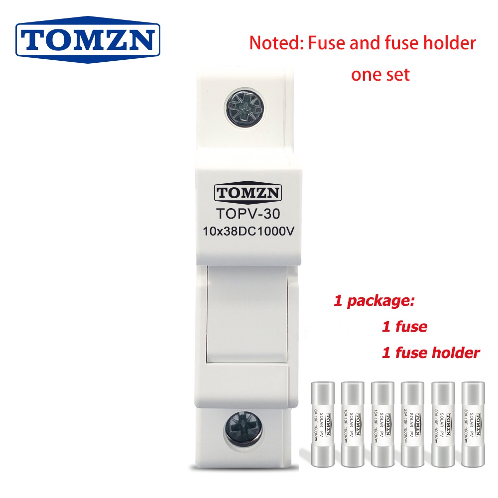 Solar PV Fuse Holder DC 1000V PV Fuses 10A/15A/30A High Voltage for