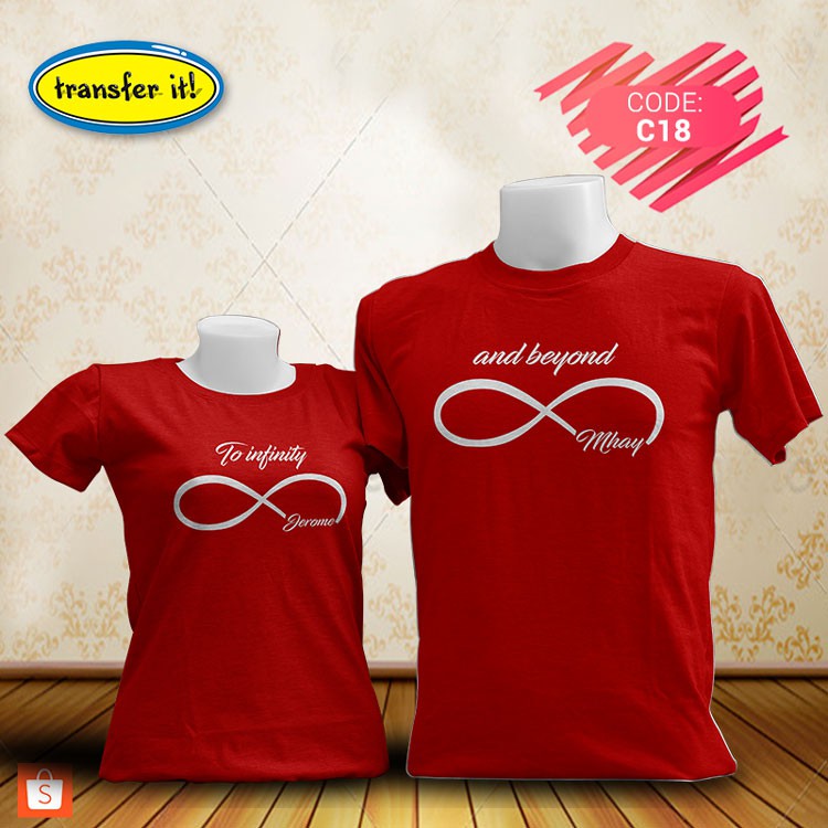 to infinity and beyond couple shirts