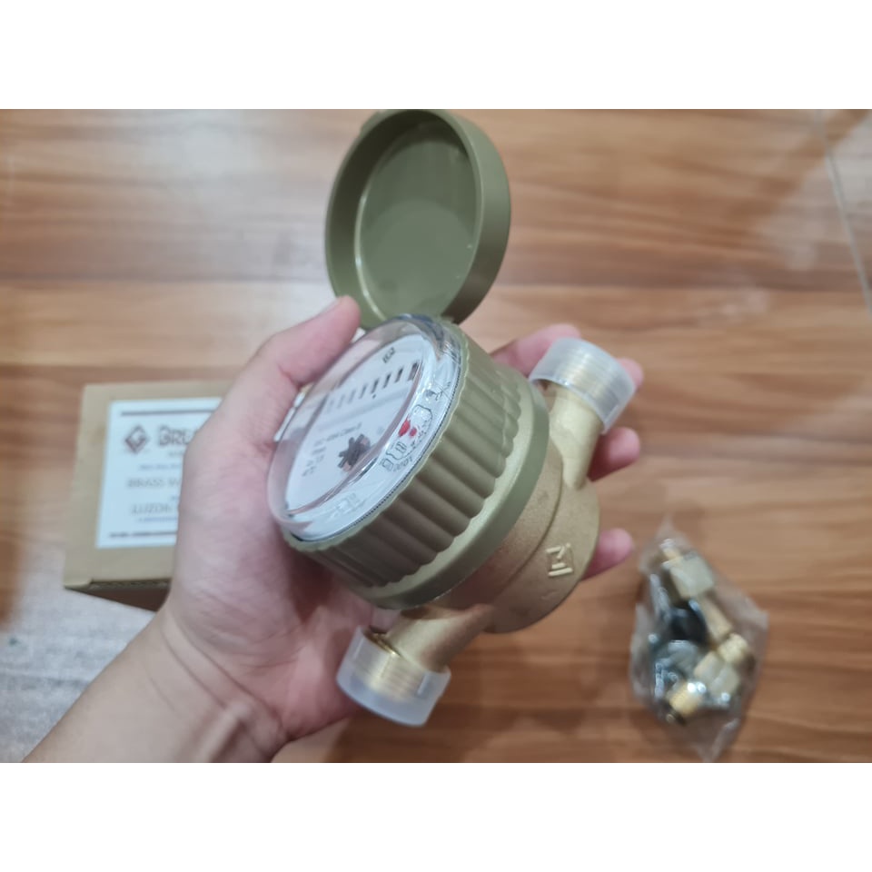 Great Volume Water Meter Authentic / GV Brass Metal Water Submeter with ...