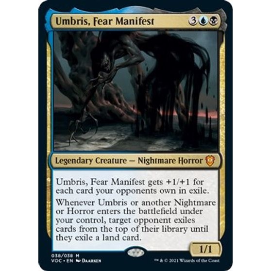 MTG Umbris, Fear Manifest - Mythic Rare Multicolor Creature - Crimson ...