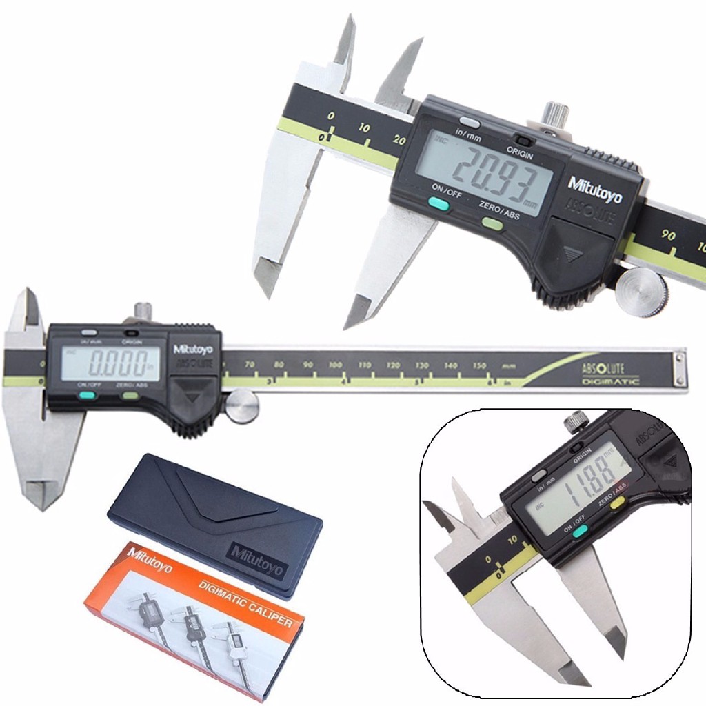 Mitutoyo Stainless Steel Vernier Calipers LCD Paquimetro Large and