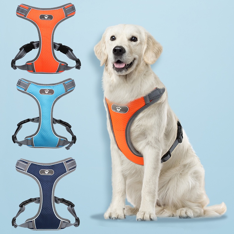 Medium Big Large Pet Dogs Harness No Pull Adjustable Breathable