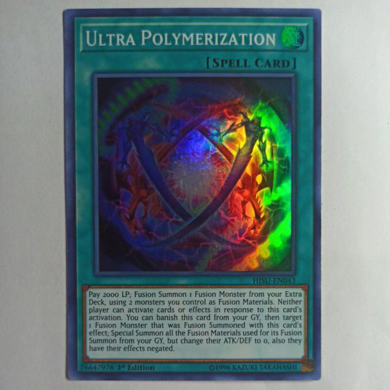 YuGiOh! Ultra Polymerization HISU Super Rare Shopee Philippines