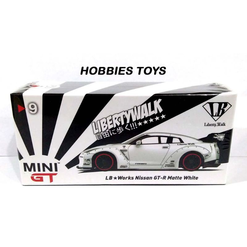 Mini GT 9 LB Works Nissan GTR (R35) Matte White | Shopee