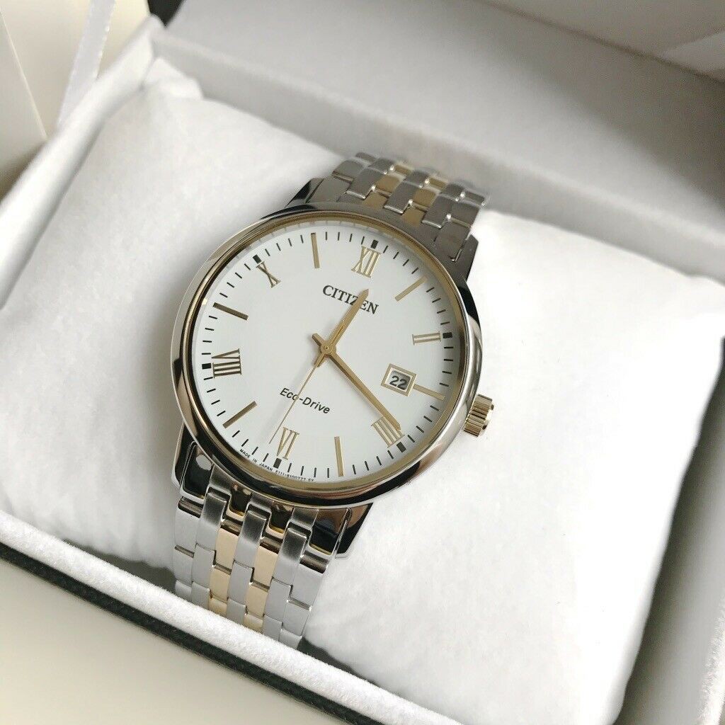 Citizen eco drive discount watch silver and gold