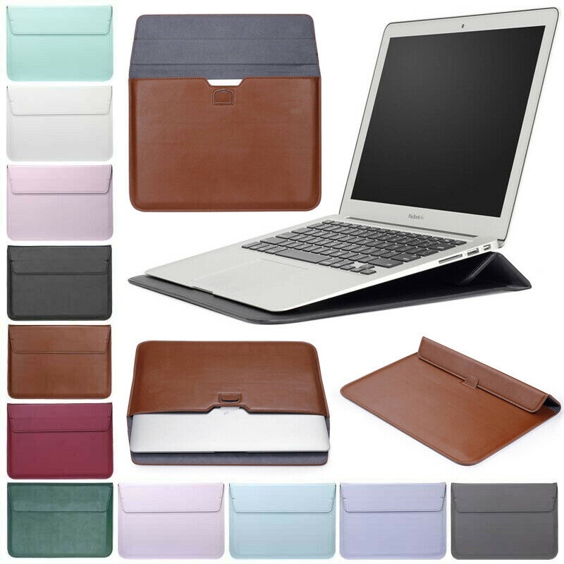 For MacBook Air 13 inch A1932 2018/2019 (M1, 2020) A2337/A2179/A1466/A1369  PU Leather Pouch Sleeve Case Laptop Bag