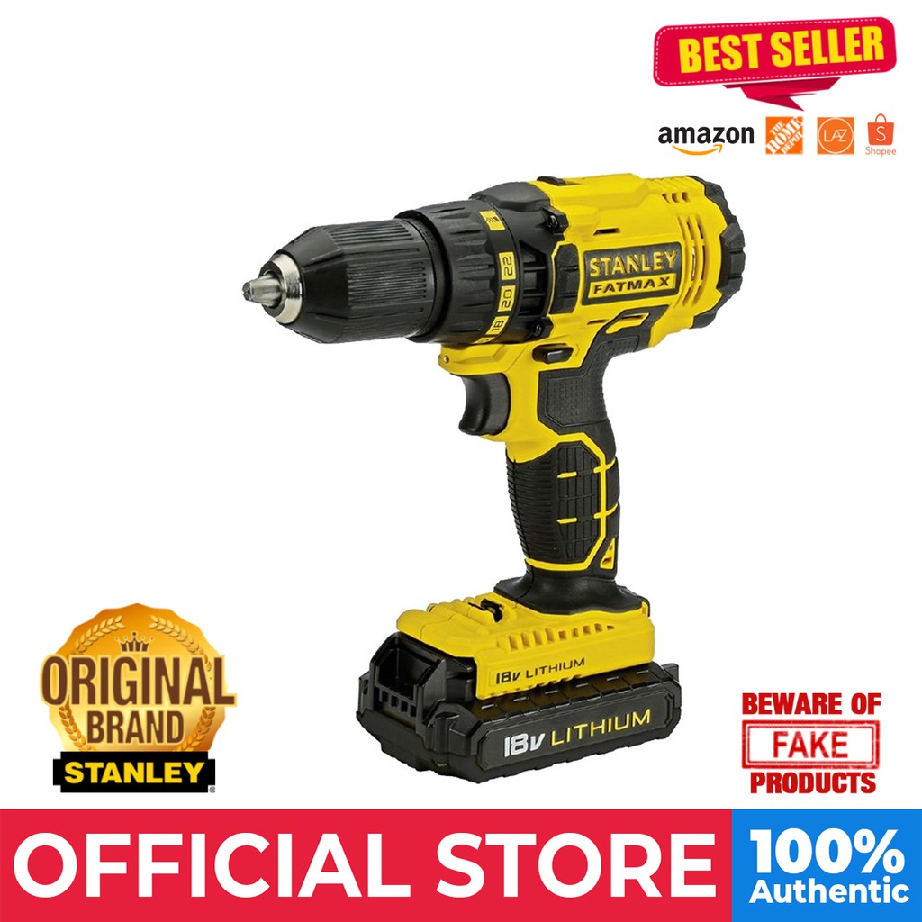 Hammer Drill Stanley Fatmax Impact Driver B&q Cordless Drill