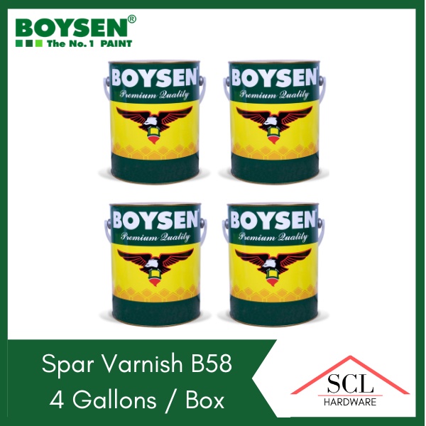 BOYSEN Spar Varnish B-58 Gallon (1 Box Of 4 Gallons) | Shopee Philippines