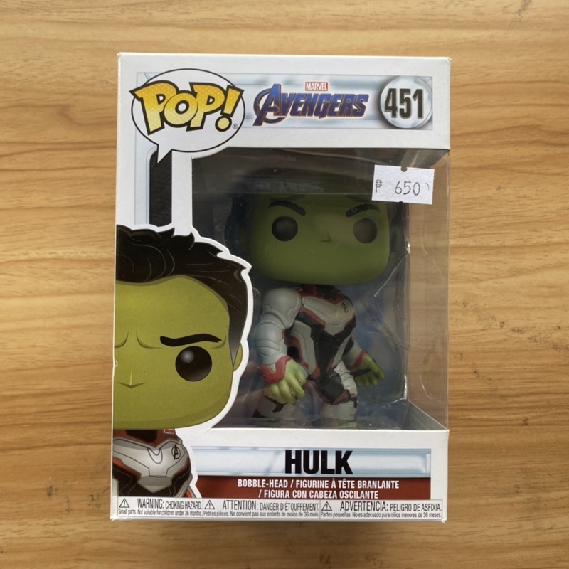 Hulk Avengers Endgame #451 Funko Pop - Marvel Funko Pop | Shopee