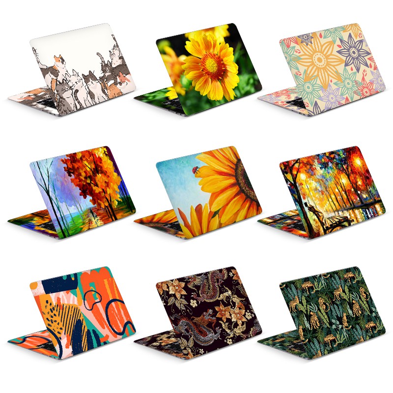 DIY 2 Pcs Laptop Skin Sticker Cover for 12/13/14/15.6/17 inch Laptop ...