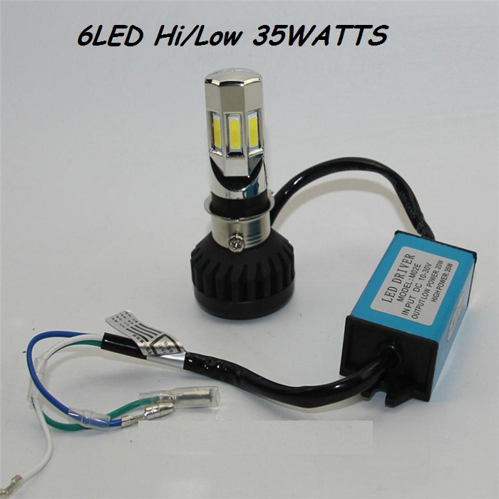 MSM 6LED M02E Motorcycle Universal Bulb headlight 6 Led 35 watts