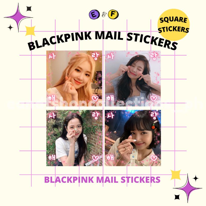 Blackpink Mail Stickers/Bns Trading Stickers/Aesthetic Square Stickers Shopee Philippines