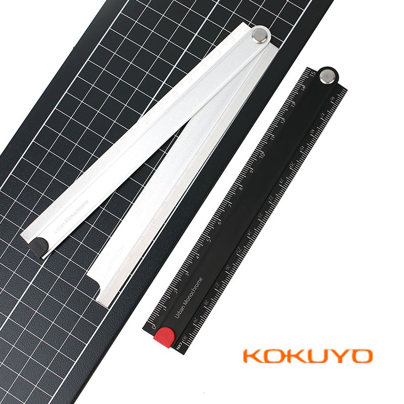 Kokuyo Metal Ruler 15/30cm Alumite Folding Ruler Engineering | Shopee ...