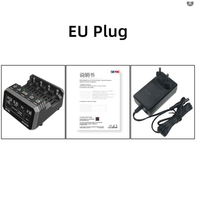 New SKYRC NC2200 12V/2.0A 4 Slots AA AAA Battery Charger & Analyzer ...
