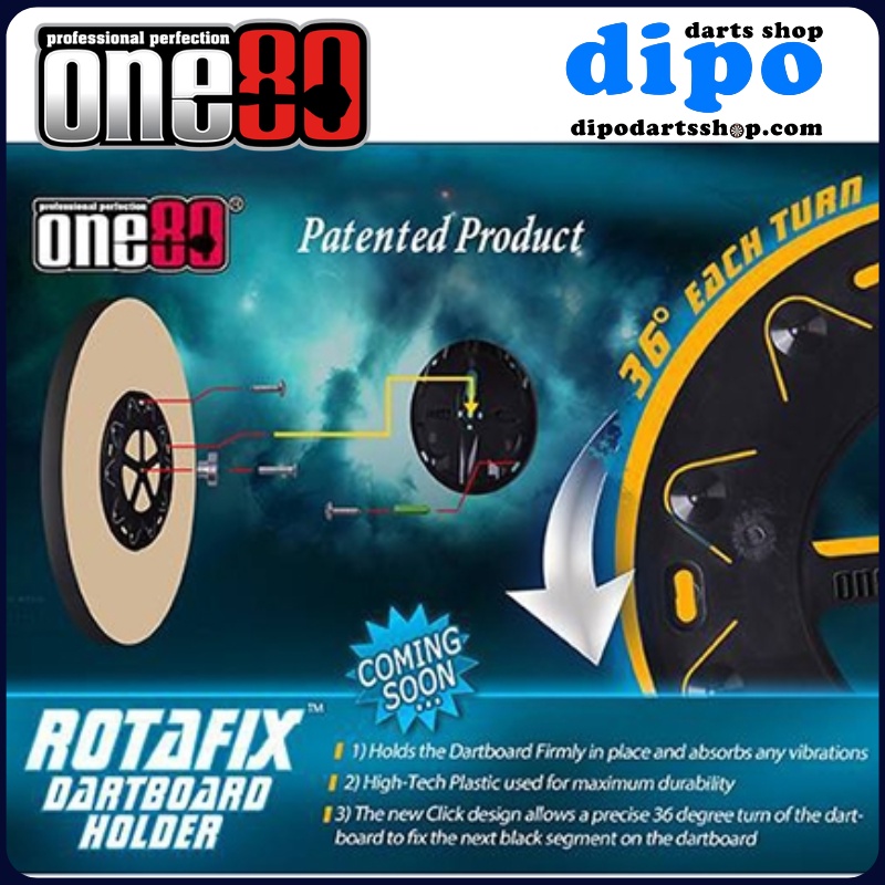 ONE80 Darts Accessories - Rotafix Dartboard Holder ( Rotate and Lock ...