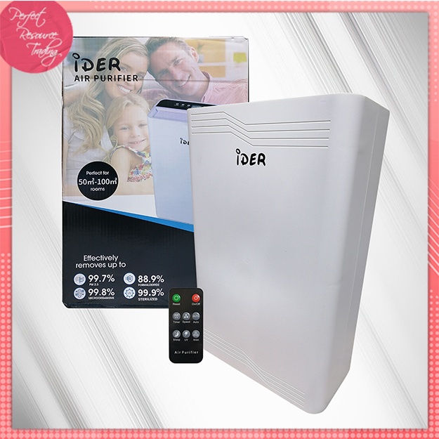IDER Air Purifier with UV Light HEPA New Generation for 100 square